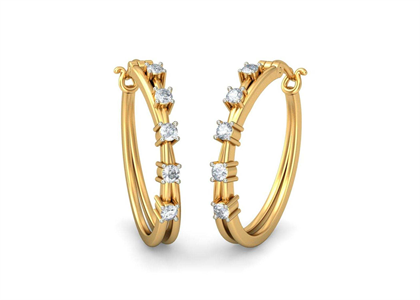 Gold Plated | Cubic Zirconia Set Stud Earrings